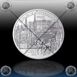 10 EVRO AVSTRIJA 2015 "WIEN - DUNAJ" SREBRO